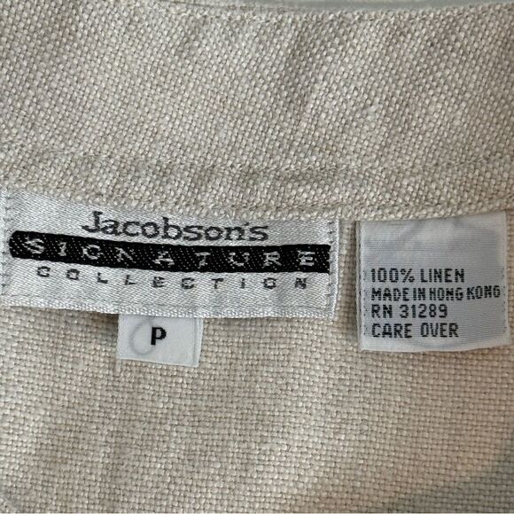 VTG Jacobson’s Natural Linen Boxy Top S - Picture 3 of 7